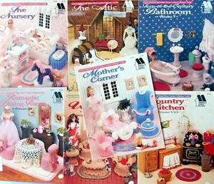 * Crochet Barbie Fashion Doll Furniture Pattern Books YOU CHOOSE - Picture 1 of 8
