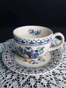 Set tazze e piattini di Johnson Brothers modello zucchero e spezie Ironstone Owl - Foto 1 di 5