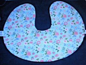 Boppy U- Shape Aqua Pink Floral Nursing Pillow Cover - Picture 1 of 6