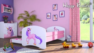 3 teiliges Set Jugendzimmer Kindermöbel Zimmermöbel "Einhorn II'' rosa - Bild 1 von 1