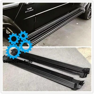Black Running Board Side Steps For Mercedes Benz G Class W464 G550 G63 2018 2024 - Picture 1 of 10