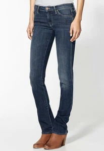 JEANS $196 MADRE Rascal Here Kitty Kitty gamba dritta * 24 x 32 cuciture interne ~ usati in ottime condizioni - Foto 1 di 9