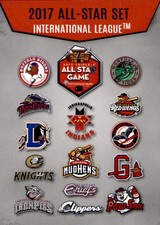 2017 International League All-Stars Choice #NNO Checklist Logos Baseball Card