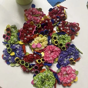Cute Scrunchie Hair Ties Handmade you pick styles and color  $5  ea - Picture 1 of 7