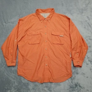 EXOFFICIO Shirt Womens Large Coral Lightweight Vented Performance Fishing Hiking - Picture 1 of 8