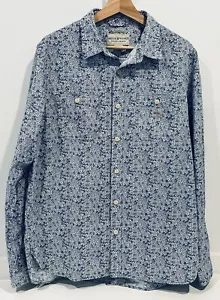 Ralph Lauren Denim Supply Hemd Blau All Over Print AOP Floral Baumwolle Herren Large - Bild 1 von 16