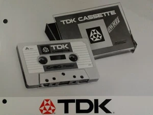 TDK C-60 Cassette Sales Brochure Original 1971 Rare VHTF Audiophile  - Picture 1 of 6