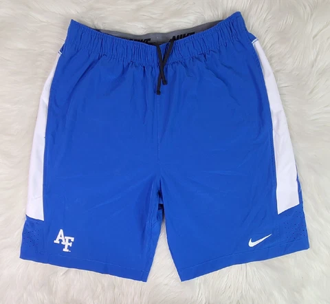 NIKE Air Force FALCONS Blue White Basketball Shorts Men's SZ(L) Cover