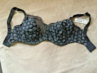 Sujetador Freya 32N Negro Faye Plunge Con Aros Ultra Transparente Estilo Encaje 4202 Nuevo con Etiquetas  Foto 1 de 4