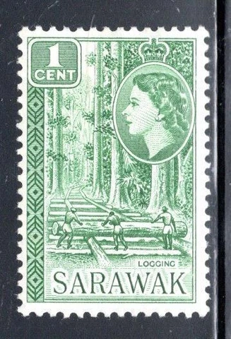 BRITISH SARAWAK  STAMPS MINT HINGED LOT 156BA Cover