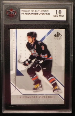 2006-07 06/07 SP Authentic #1 Alex Ovechkin Washington Capitals KSA 10 GEM MINT - Image 1 of 2