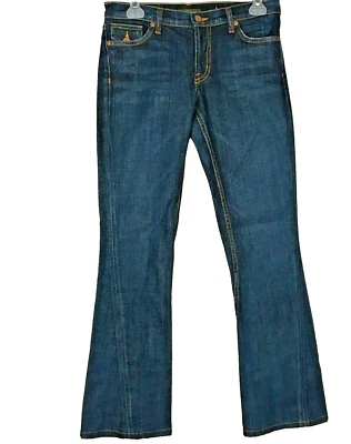 DAVID KAHN NIKKI JEANS MUJER TALLA 26 LAVADO OSCURO REFUERZO RETORCIDO ACAMPANADO BOLSILLOS CON SOLAPA Foto 1 de 4