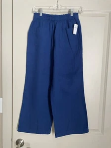 Gap Kids Girl's Wide Leg Navy Blue Lightweight Pants Size XL (12) NWT - Picture 1 of 8