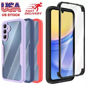 For Samsung Galaxy A15 5G Full Coverage Case Shockproof Cover + Screen Protector - Picture 1 of 84