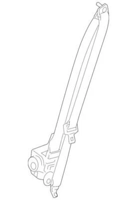 Cinturón de seguridad izquierdo original Ford Fusion MKZ Milán 2011-2012 BE5Z-54611B09-AB Foto 1 de 2