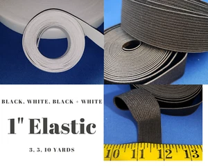 1 Inch Elastic, 1" Elastic Flat Knit - Picture 1 of 10