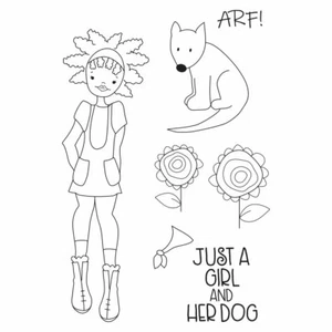 Prima Julie Nutting NIA Doll Cling Stamps Planner Tags Mixed Media 913298 - Picture 1 of 2