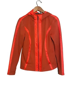 Chaqueta Athleta Verbier Con Capucha Roja Naranja Cremallera Completa 137935 Para Mujer Mediana - Imagen 1 de 8
