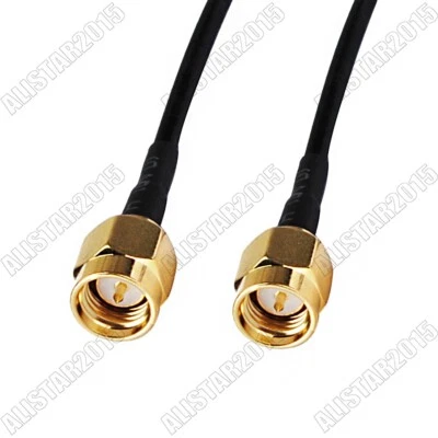 SMA Male to SMA Male Plug Lot Connector RF Pigtail Coax Cable RG174 for Wireless - Image 1 of 3