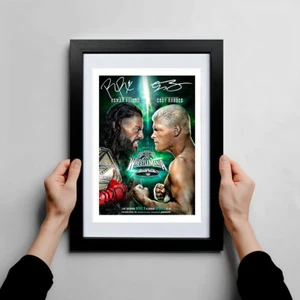WRESTLEMANIA 40 XL RÖMISCHE REGIERUNGEN CODY RHODES SIGNIERTES POSTER DRUCK FOTO AUTOGRAMM - Bild 1 von 3