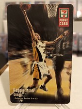 1996 7Eleven phone card Reggie Miller unused*Super Rare* Card 3 Of 12 Pacers￼