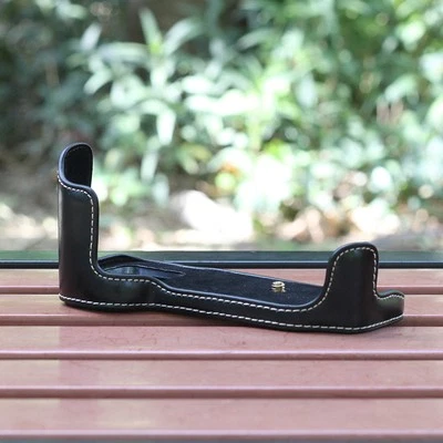 PU Leather Camera Bag Case Protect Cover Half Base for Nikon D800 D810 D800E - Image 1 of 4