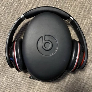 Auriculares con cable Beats Studio OG Gen 1 negros rojos con estuche sin cables - Imagen 1 de 12
