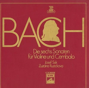 2LP Box BACH 6 Violin Sonatas B.1014-1019 SUK RUZICKOVA EMI C187-29525 NM- 1964 - Picture 1 of 3
