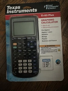Texas Instruments TI-83 Plus Graphing Calculator - Black NIB - Picture 1 of 2