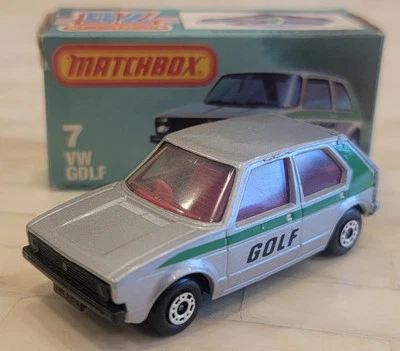 Matchbox Superfast 7 Volkswagen Golf Mk1 1978 RARE/Original Box  - Image 1 of 4