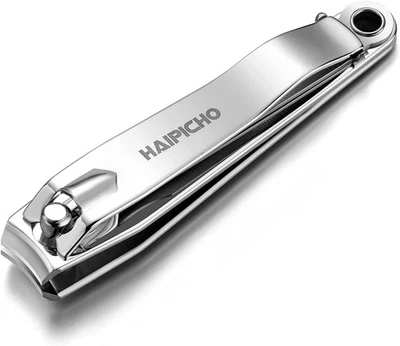 HAIPICHO Heavy Duty Stainless Steel Nail Clipper for Thick Nails Men Women (1 Pack)
