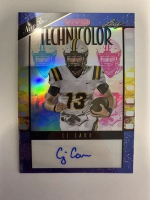 2024 Leaf Vivid Technicolor CJ Carr #T-CJC Technicolor /4 - Image 1 of 2