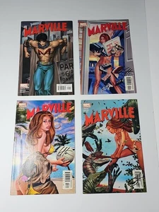 Marville #1B, 2, 3, & 4 SIGNED 3X By GREG HORN (2002 Marvel) Controversial Issue - Picture 1 of 8