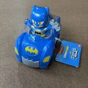Fisher Price Little People DC Super Friends Batman & Batmobile Auto Actionfigur - Bild 1 von 7