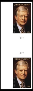 US 6043a Jimmy Carter imperf NDC horz gutter plate pair L MNH 2025 - Picture 1 of 1