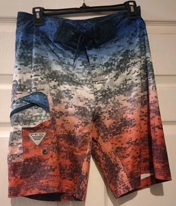 Columbia PFG Herren Badehose mehrfarbig Größe 32 leicht vorne zum Binden - Bild 1 von 6
