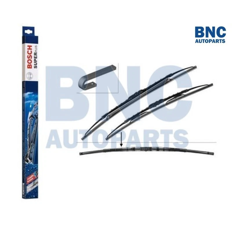 Juego de escobillas limpiaparabrisas delantero alerón Bosch Superplus para Fiat Stilo - 2001-2006 Foto 1 de 1