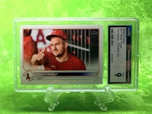 Mike Trout - Image Varation - 2022 Topps #27 Los Angeles Angels SP CGC 9 - Picture 1 of 5