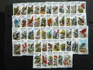 USA 50 State - Year 1982 Birds & Flowers Commemorative Stamps MNH - Picture 1 of 1