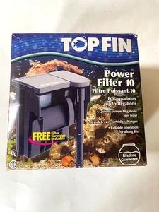 Top Fin Power Filter 10 For Aquariums Up To 10 Gallons, Made in USA - NEW In Box - Picture 1 of 1