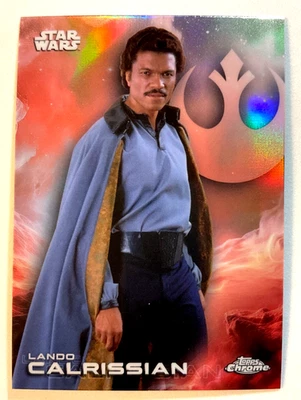 2025 Topps Chrome Star Wars Refractor Lando Calrissian #79 - Image 1 of 2