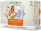 Cottons Maternity Sanitary Pads with Wings, Pack of 10, Heavy Flow, 100% Organi