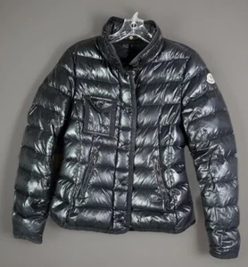 Chaqueta de plumón Moncler Armoise genuina para mujer negra falta capucha - Imagen 1 de 21