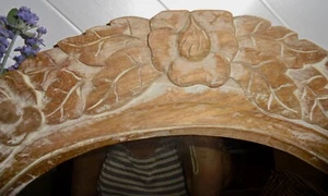 Reclaimed Teak Mirror Hand Carved By Craftsman Unique Lge Vtge Indonesian SALE! - Picture 1 of 6