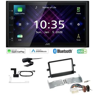 JVC Autoradio Apple CarPlay DAB+ für Mitsubishi L 200 / Triton 2006-2015 schwarz - Bild 1 von 4