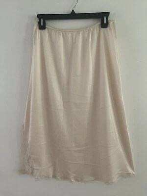 De colección Maidenform Union Para Mujer Beige Medio Deslizamiento Nylon Encaje Dobladillo Ribete Talla Grande Foto 1 de 4