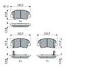 Original BOSCH Set of Brake Pads Disc Brake 0 986 494 563 for Hyundai Kia
