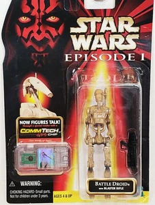 Star Wars Episode 1 Battle Droid W/ Battle Blaster & Commtech Chip Action Figure - Picture 1 of 8