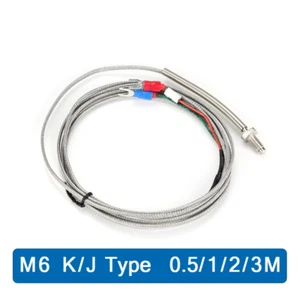 Thermocouple Temperature Sensor Controller 1m 2m 3M Wire Cable Screw K J Type - Picture 1 of 12