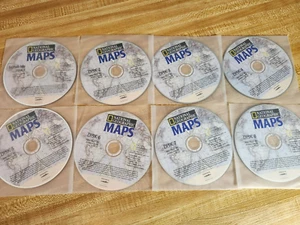 National Geographic Maps 8 Disc Set CD-ROM Windows 95/98 - Picture 1 of 3